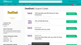 50% off DealDash Coupons & Promo Codes 2019 - Offers.com
