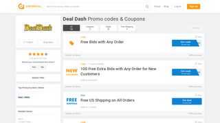 50% Off Deal Dash Promo Codes & Coupons for February 2019