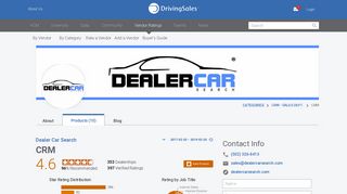 Dealer Car Search CRM Ratings & Reviews | DrivingSales Vendor ...