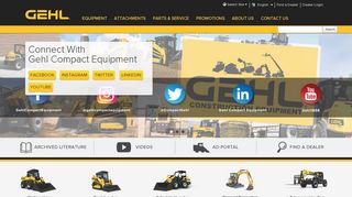 Gehl Compact Equipment for Construction and Agriculture - Home