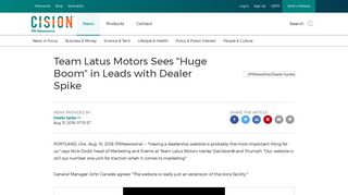 Team Latus Motors Sees 