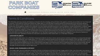 Terms | Park Boat Companies | Washington North Carolina