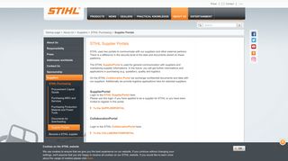 Supplier Portals: Communication with our suppliers | STIHL | STIHL