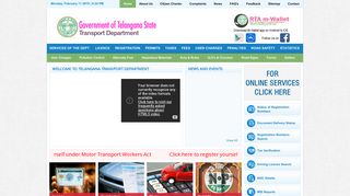 TRANSPORT DEPARTMENT GOVERNMENT OF TELANGANA - INDIA