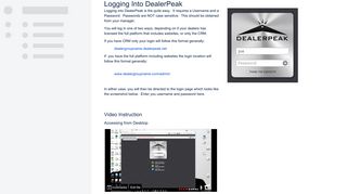DealerPeak Docs Portal