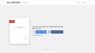 Garmin: International Marketing Strategy | Martina Vannevel ...