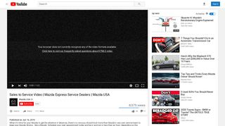 Sales to Service Video | Mazda Express Service Dealers | Mazda USA ...