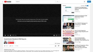 DealerSocket Blackbird CRM Reports - YouTube