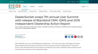 DealerSocket wraps 7th annual User Summit with release of Blackbird ...