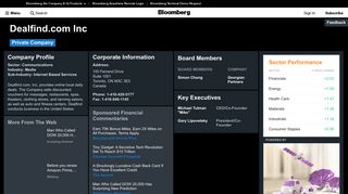 Dealfind.com Inc: Company Profile - Bloomberg