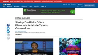 Startup Dealflicks Offers Discounts for Movie Tickets, Concessions