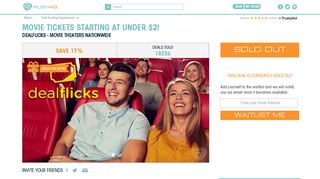 Dealflicks Discount Movie Tickets Start at Under $2 | Rush49