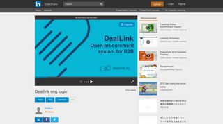 Deallink eng login - SlideShare