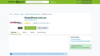 DealsDirect.com.au Reviews - ProductReview.com.au