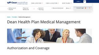 Medical Management for Providers - Dean Health Plan