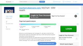 Access mychart.deancare.com. MyChart - SSM Health