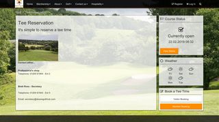 Tee Reservation - DEANE GOLF CLUB