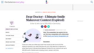 Dear Doctor - Ultimate Smile Makeover Contest (Expired)