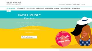 Travel Money | Debenhams Personal Finance