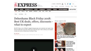 Debenhams Black Friday 2018: Best UK deals, offers, discounts ...