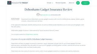 Debenhams Gadget Insurance Review - Bought By Many