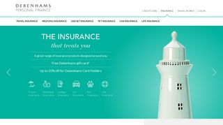 The insurance policies that treat you | Debenhams Personal Finance