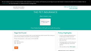 Pet Insurance - Debenhams Insurance