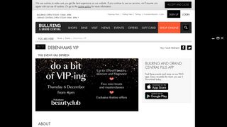 Bullring & Grand Central - Debenhams VIP