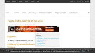 How to enable autologin on Kali Linux - LinuxConfig.org