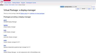 Debian -- Details of package x-display-manager in stretch