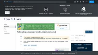 debian - Which login manager am I using? - Unix & Linux Stack Exchange