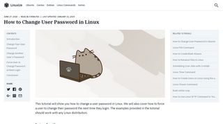 How to Change User Password in Linux | Linuxize