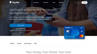 PayPal Cash Card | PayPal US