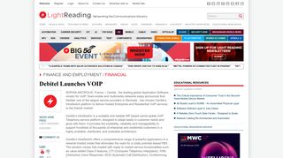 Debitel Launches VOIP | Light Reading