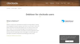 Debitoor - Clockodo