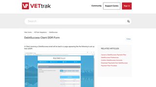 DebitSuccess Client DDR Form – Help Centre - VETtrak