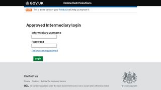 Approved Intermediary login