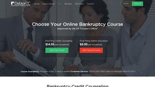 Bankruptcy Credit Counseling | DebtorCC.org