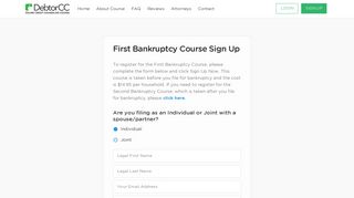 Bankruptcy Credit Counseling Course | DebtorCC.org