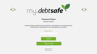 Forgot Password - Debtsafe
