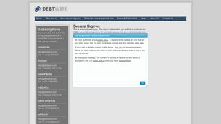 Secure Sign-In - Debtwire