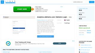 Visit Analytics.debtwire.com - Debtwire login.