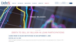 DebtX to Sell $1 Billion in Loan Participations | DebtX: The Debt ...
