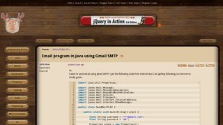 Email program in Java using Gmail SMTP [Solved] (Java API forum at ...