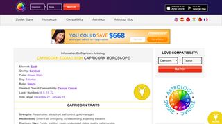 Capricorn Horoscope: Capricorn Zodiac Sign Dates Compatibility ...