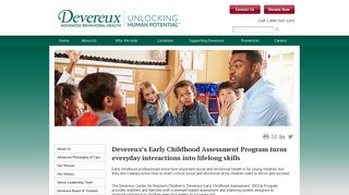 Devereux's Early Childhood Assessment Program turns everyday ...
