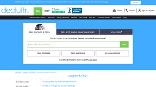 Account/General Queries | Support & FAQs | Decluttr
