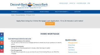 Decorah Bank & Trust Mortgage Dept. - Index