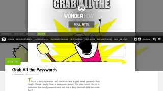 How to Grab All the Passwords « Null Byte :: WonderHowTo
