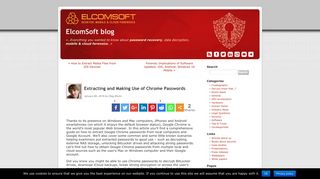 Extracting and Making Use of Chrome Passwords | ElcomSoft blog
